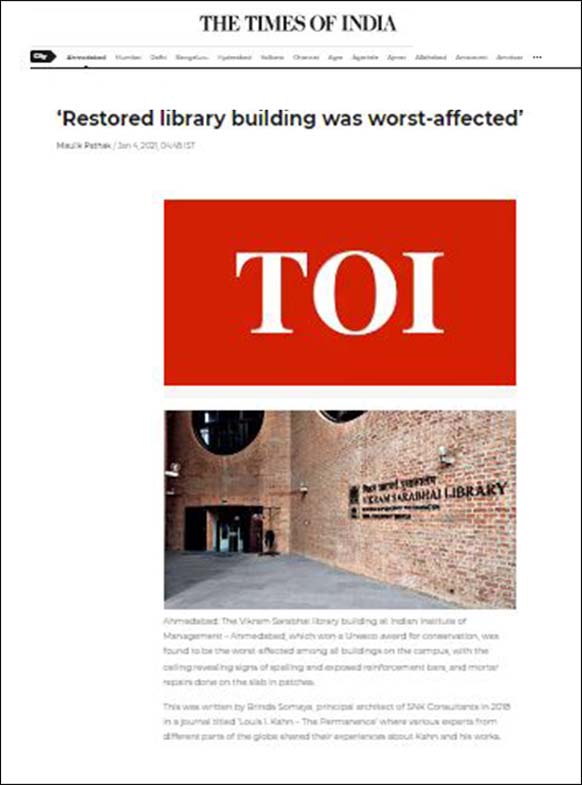'Restored Library Building was worst- affected' - Times of India
